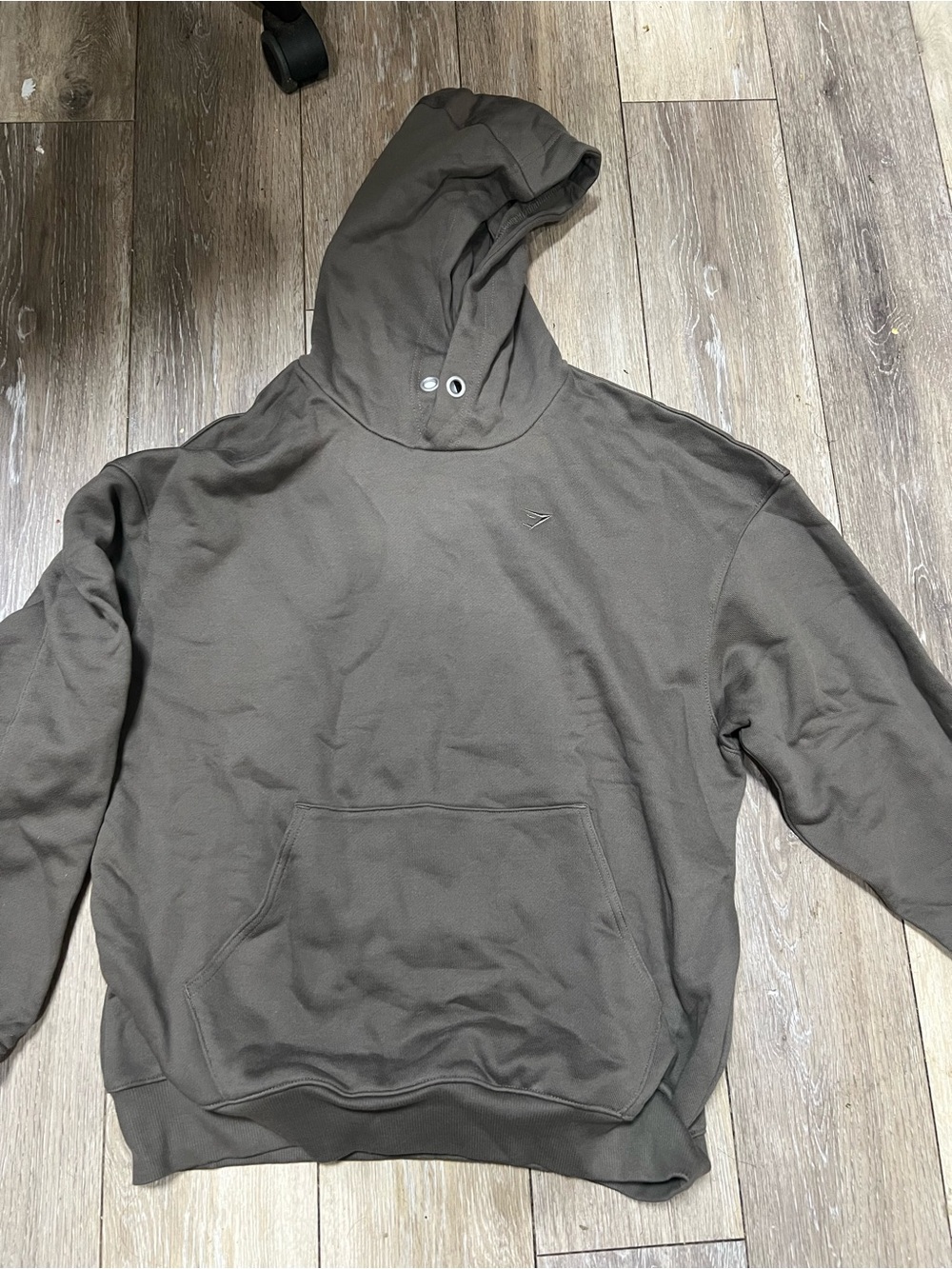 Gymshark Pullover Hoodie in Olive Green